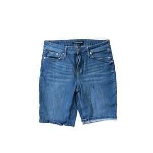 Calvin Klein Jeans Women's Classic Blue Jean Stretch Bermuda Shorts Size 8